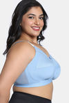 Zivame True Curv Shimmering Secrets Single Layered Non Wired Full Coverage Super Support Bra - Endless Sky — thumbnail 3